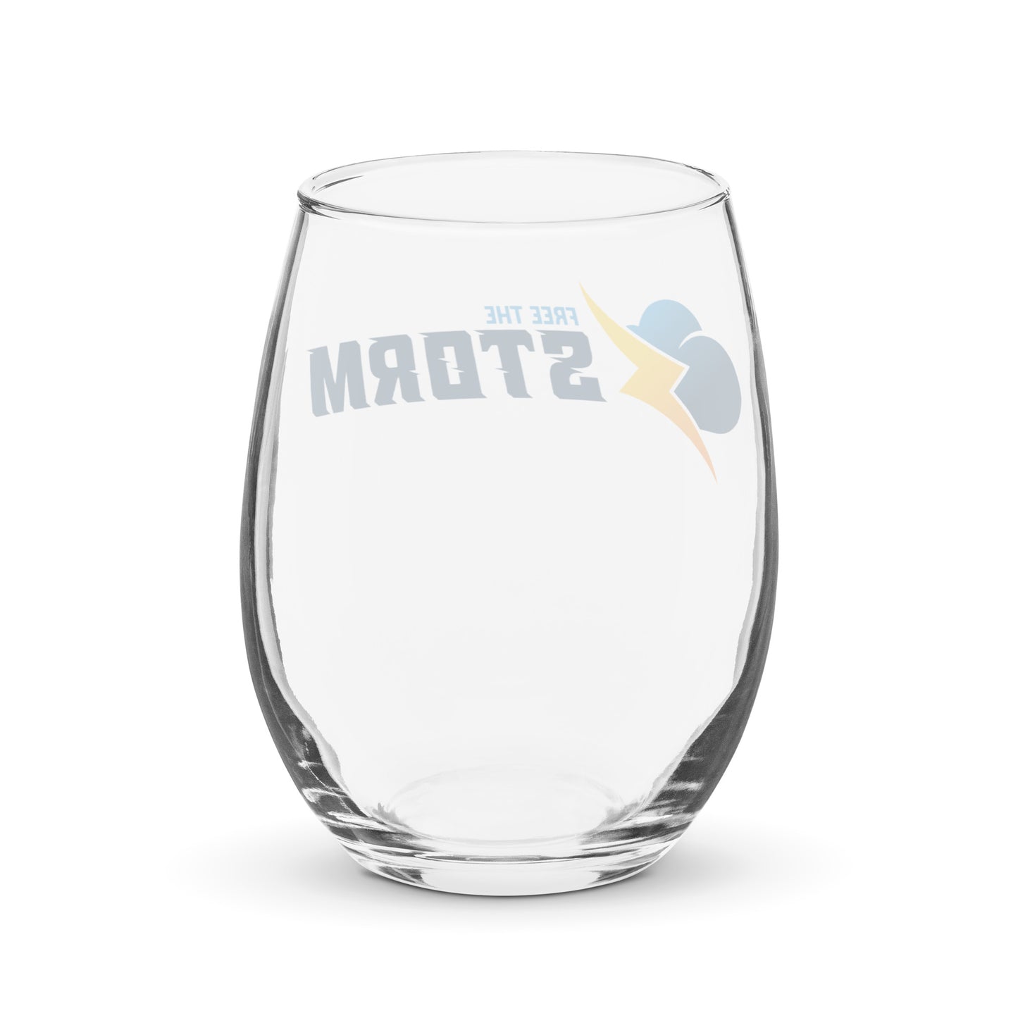 Stemless wine glass