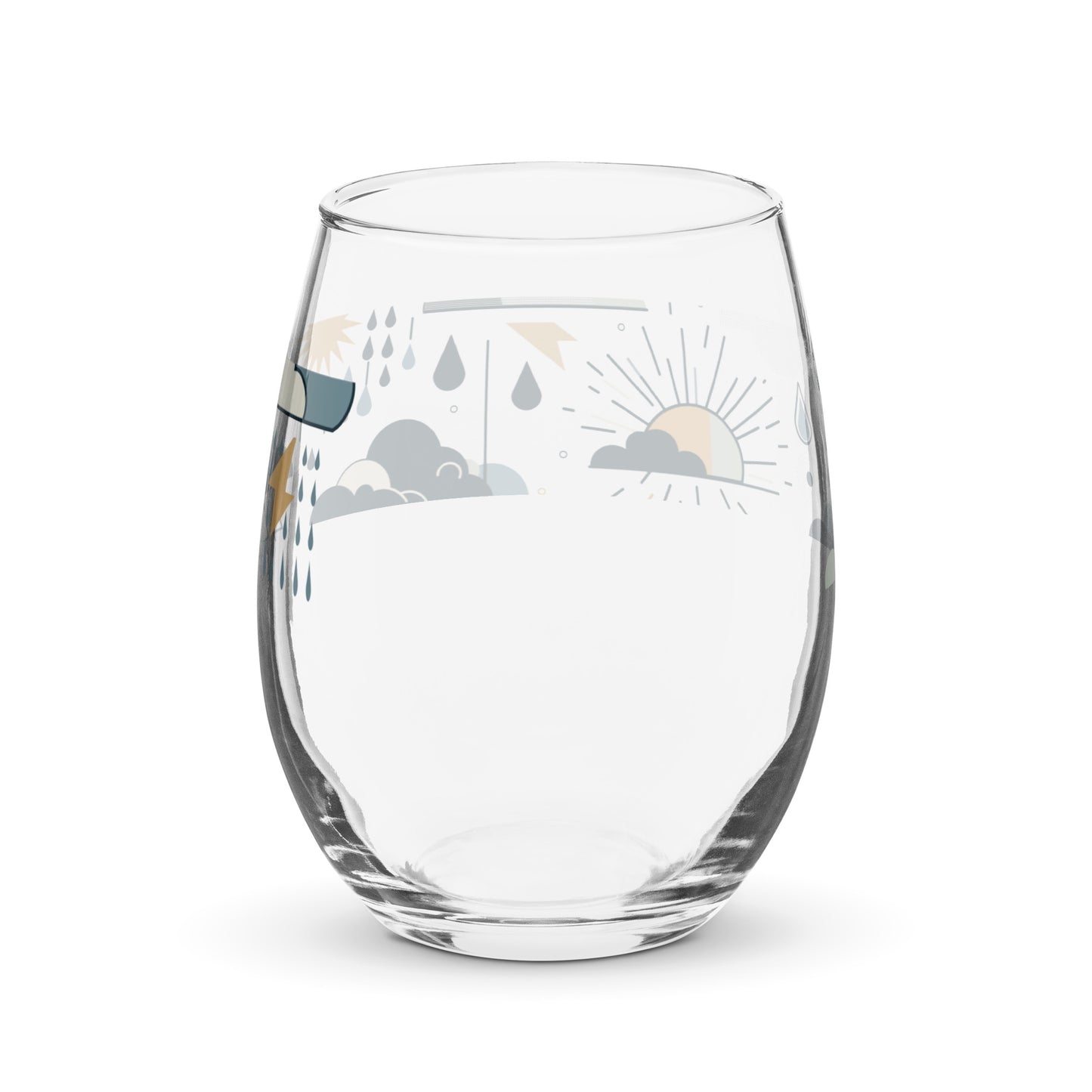 Stemless wine glass