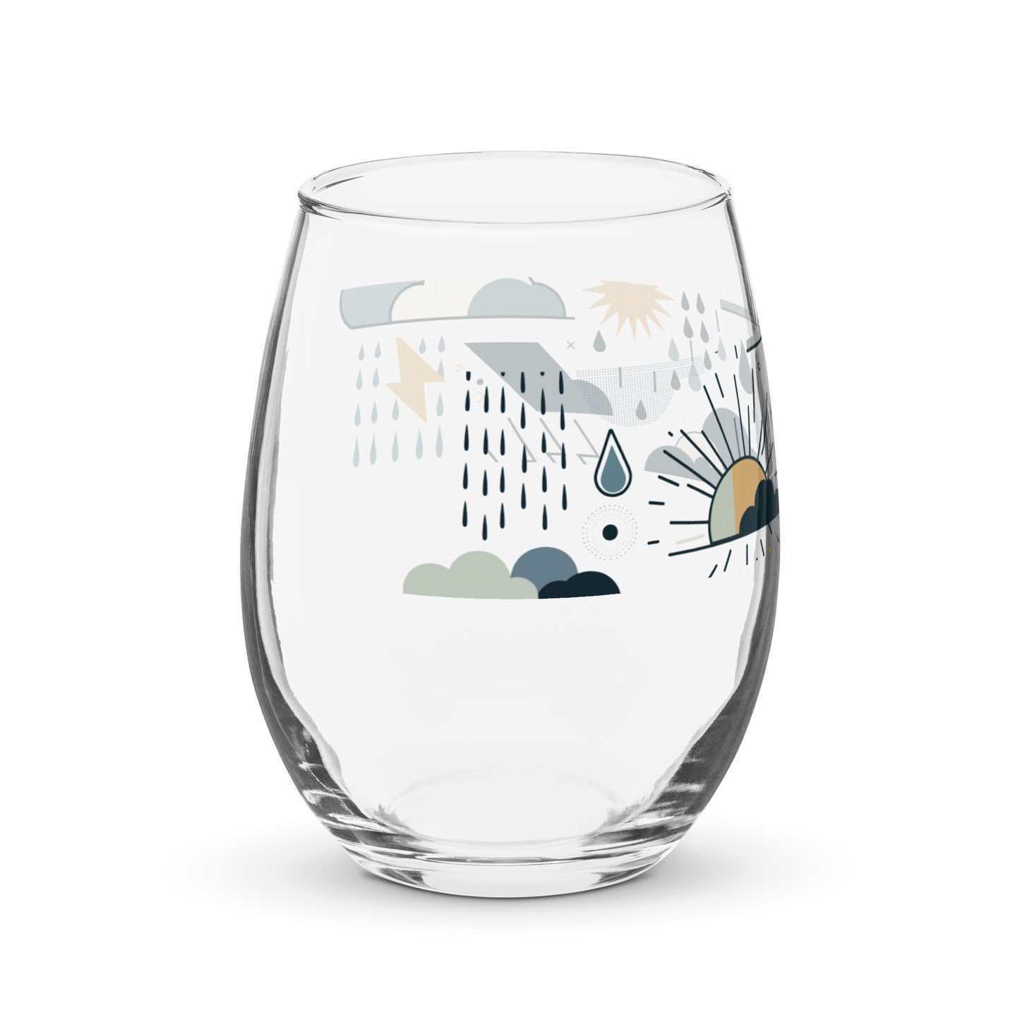 Stemless wine glass