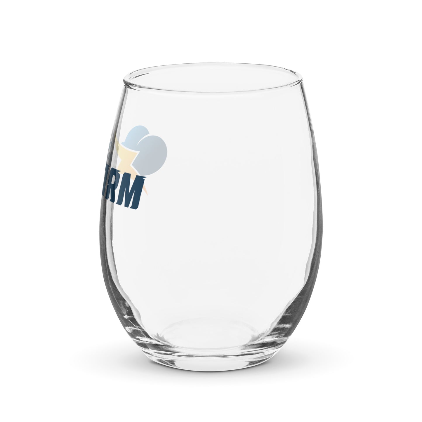 Stemless wine glass